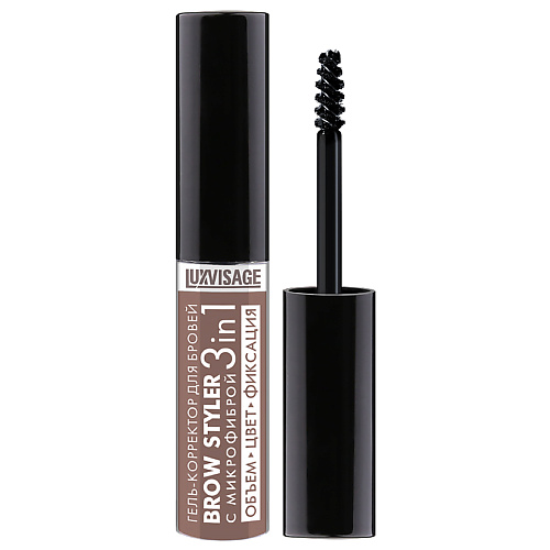 

LUXVISAGE Гель-корректор для бровей с микрофиброй Brow Styler 3 in 1, Гель-корректор для бровей с микрофиброй Brow Styler 3 in 1