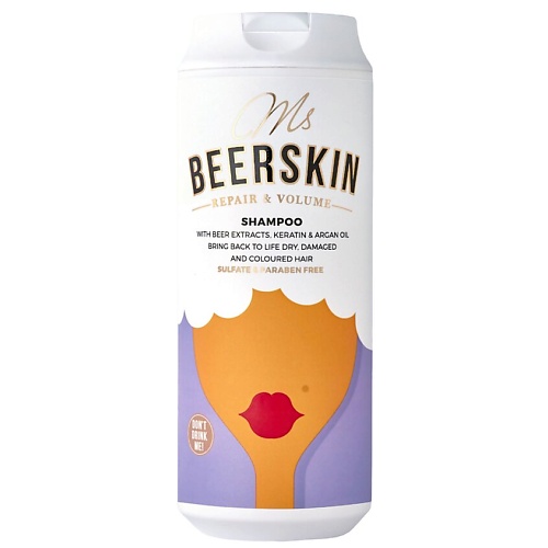 

BEERSKIN Шампунь с пивными экстрактами, восстановление и объём Ms Beerskin Repair & Volume Shampoo, Шампунь с пивными экстрактами, восстановление и объём Ms Beerskin Repair & Volume Shampoo