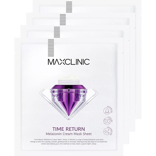 MAXCLINIC Маска для лица с мелатонином Time Return Melatonin Cream Mask 1125₽