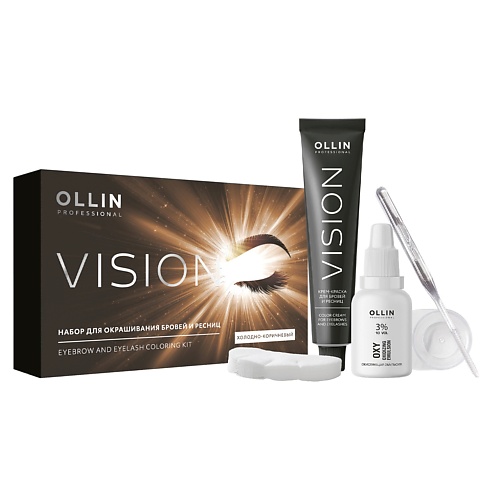 

OLLIN PROFESSIONAL Набор Vision для окрашивания бровей и ресниц, Набор Vision для окрашивания бровей и ресниц