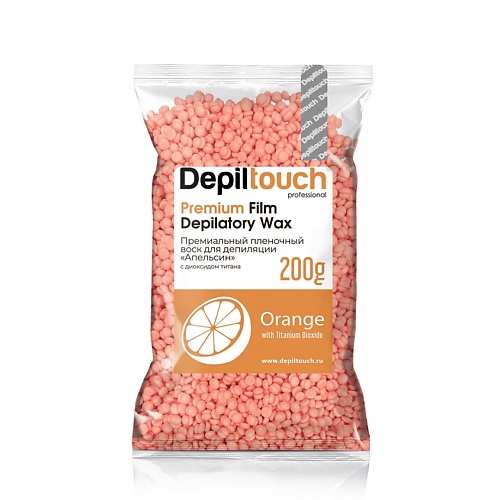 

DEPILTOUCH PROFESSIONAL Воск пленочный премиальный Premium Film Depilatory Wax Orange, Воск пленочный премиальный Premium Film Depilatory Wax Orange