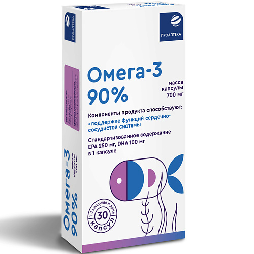 

ПРОАПТЕКА Омега-3 90%, Омега-3 90%