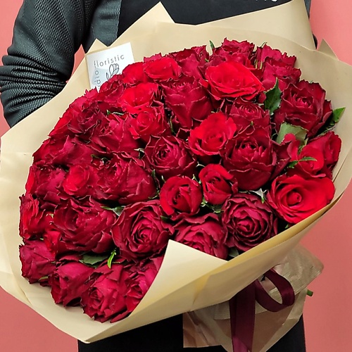 

STUDIO FLORISTIC Роза Кения красная-3 51 шт, Роза Кения красная-3 51 шт