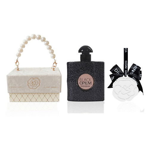 

YVES SAINT LAURENT Подарочный набор Black Opium +Ароматическая подвеска, Подарочный набор Black Opium +Ароматическая подвеска