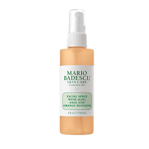 

MARIO BADESCU Спрей для лица с экстрактом алоэ шалфеем и экстрактом апельсина Facial Spray With Aloe Sage And Orange Blossom 118, Спрей для лица с экстрактом алоэ шалфеем и экстрактом апельсина Facial Spray With Aloe Sage And Orange Blossom