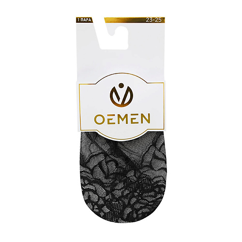 

OEMEN Следки ажурные капроновые женские 8017 черный, Следки ажурные капроновые женские 8017 черный