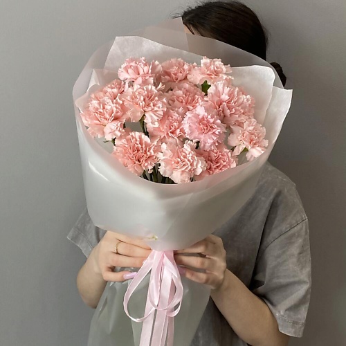 

VLSHBN FLOWERS STATE Монобукет из нежно-розовых диантусов, Монобукет из нежно-розовых диантусов
