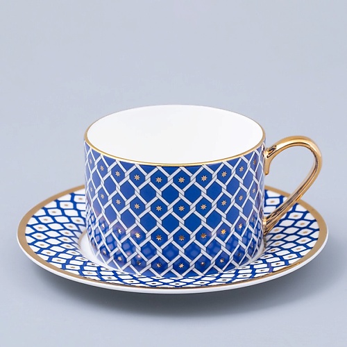 

ИМПЕРАТОРСКИЙ ФАРФОРОВЫЙ ЗАВОД Чашка с блюдцем чайная "ИНДИГО", Чашка с блюдцем чайная "ИНДИГО"