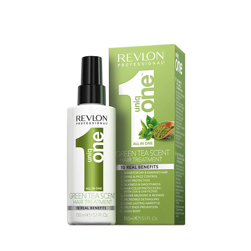 

REVLON PROFESSIONAL Универсальная спрей-маска с ароматом зеленого чая RP Uniqone, Универсальная спрей-маска с ароматом зеленого чая RP Uniqone