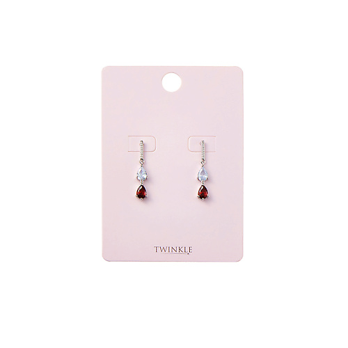 

TWINKLE Серьги Burgundy, Серьги Burgundy