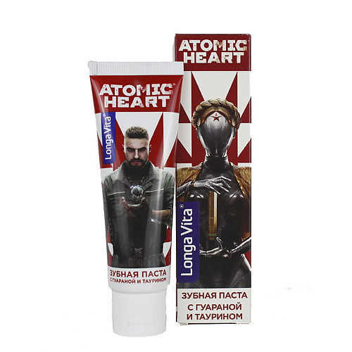 

LONGA VITA Зубная паста профилактическая с таурином и гуараной Atomic Heart, Зубная паста профилактическая с таурином и гуараной Atomic Heart