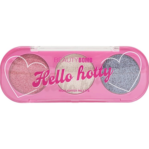

BEAUTY BOMB Палетка хайлайтеров для лица Hello Hotty, Палетка хайлайтеров для лица Hello Hotty