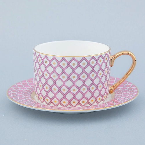 

ИМПЕРАТОРСКИЙ ФАРФОРОВЫЙ ЗАВОД Чашка с блюдцем чайная "Астра №1", Чашка с блюдцем чайная "Астра №1"