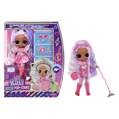 

LOL SURPRISE ЛОЛ СЮРПРАЙЗ Кукла Tweens Neon Китти с аксессуарами, ЛОЛ СЮРПРАЙЗ Кукла Tweens Neon Китти с аксессуарами