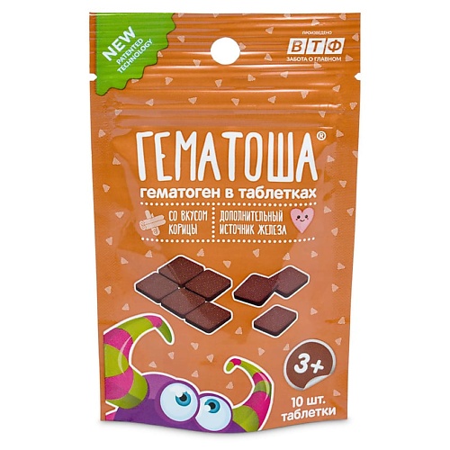 

ГЕМАТОША Жевательные таблетки со вкусом корицы, Жевательные таблетки со вкусом корицы