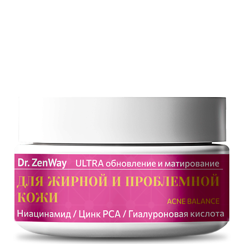 

ZENWAY Крем увлажняющий для жирной кожи с ниацинамидом и цинком, Крем увлажняющий для жирной кожи с ниацинамидом и цинком
