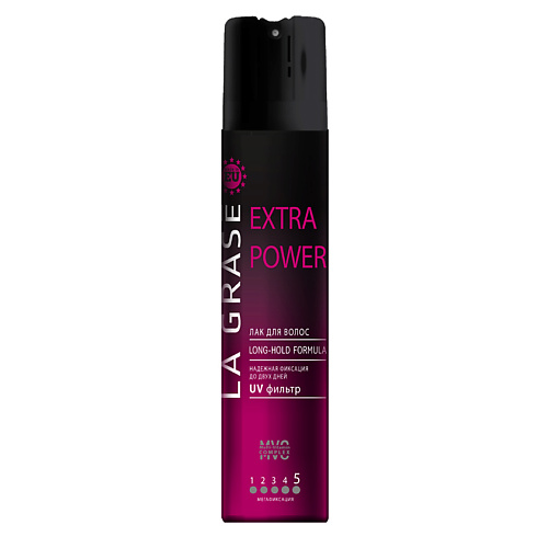 

LA GRASE Лак для волос Extra Power 75, Лак для волос Extra Power