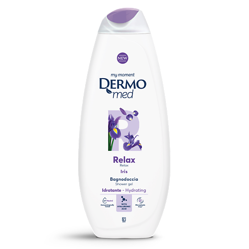 

DERMOMED Гель для душа с ирисом RELAX, Гель для душа с ирисом RELAX