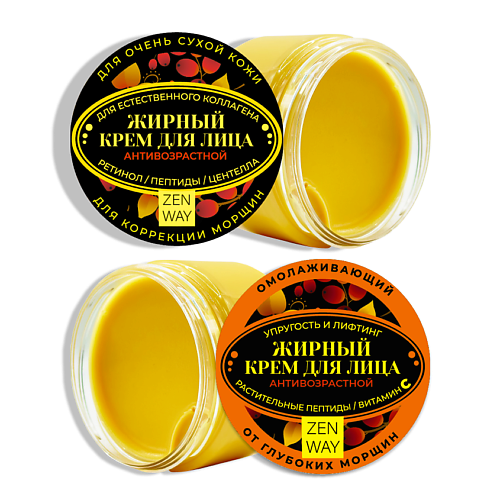 

ZENWAY Набор антивозрастных кремов для лица 60+ 65+ 5, Набор антивозрастных кремов для лица 60+ 65+