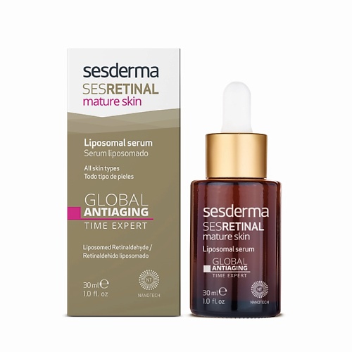 

SESDERMA Cыворотка липосомальная омолаживающая Эксперт времени Sesretinal Mature Skin Liposomal Serum, Cыворотка липосомальная омолаживающая Эксперт времени Sesretinal Mature Skin Liposomal Serum