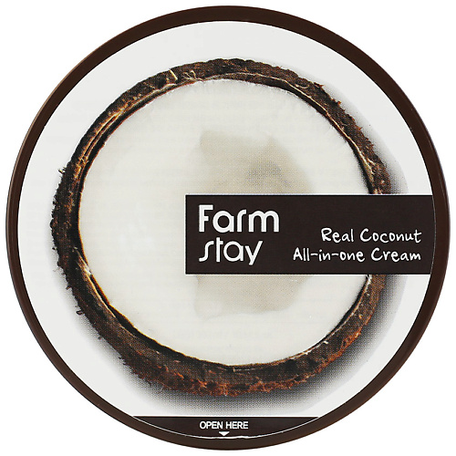 

FARMSTAY Крем для лица и тела с кокосом многофункциональный Real Coconut All-In-One Cream, Крем для лица и тела с кокосом многофункциональный Real Coconut All-In-One Cream