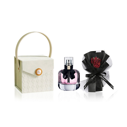 

YVES SAINT LAURENT Парфюмерный набор Mon Paris+Букет+Подарочная коробка, Парфюмерный набор Mon Paris+Букет+Подарочная коробка