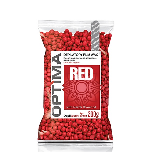 

DEPILTOUCH PROFESSIONAL Воск пленочный для депиляции в гранулах Optima Red Depilatory Film Wax, Воск пленочный для депиляции в гранулах Optima Red Depilatory Film Wax