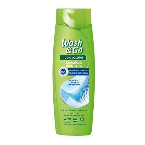 

WASH&GO Шампунь против перхоти Aloe Vera Extract Shampoo For Normal And Dry Hair, Шампунь против перхоти Aloe Vera Extract Shampoo For Normal And Dry Hair