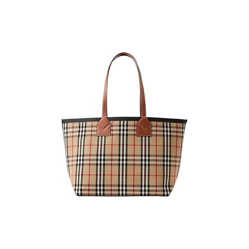 Сумка BURBERRY Сумка Cotton Canvas With Calfskin Tote (Bag+Dust Bag)