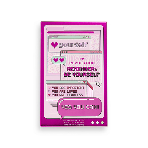 

I HEART REVOLUTION Палетка теней для век Reminder Be Yourself, Палетка теней для век Reminder Be Yourself