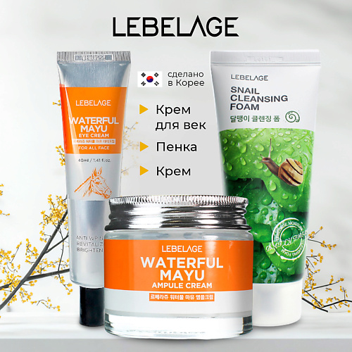 

LEBELAGE Набор средств для лица увлажняющий с лошадиным маслом и муцином улитки, Набор средств для лица увлажняющий с лошадиным маслом и муцином улитки