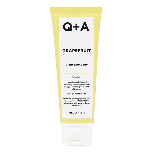 Бальзам для снятия макияжа Q+A Очищающий бальзам для лица Grapefruit