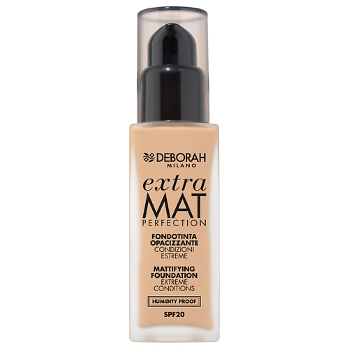 DEBORAH MILANO Тональная основа матирующая EXTRA MAT PERFECTION MATTIFYING FOUNDATION