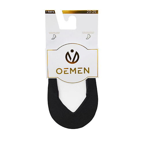 

OEMEN Следки капроновые женские 8014 черный, Следки капроновые женские 8014 черный