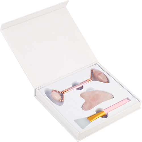 

QUALIGO Ролик для массажа лица,подарочный набор,натуральный розовый кварц, Ролик для массажа лица,подарочный набор,натуральный розовый кварц