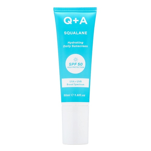 Q+A Солнцезащитный крем для лица Squalane SPF50