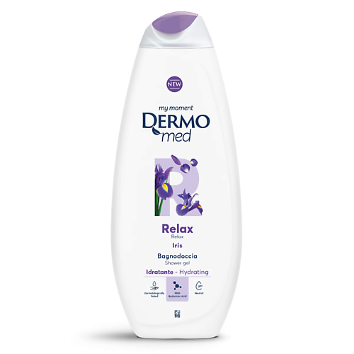 

DERMOMED Гель для душа с ирисом RELAX, Гель для душа с ирисом RELAX