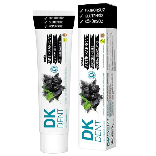 

DK DENT Зубная паста с активированным углем Activated Carbon 75, Зубная паста с активированным углем Activated Carbon
