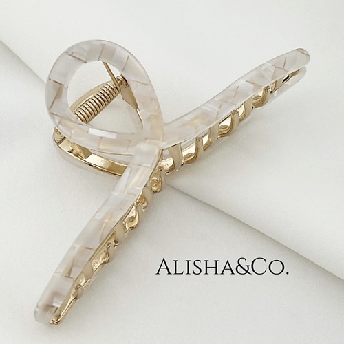 

ALISHA&CO. Крабик для волос металлический Rococo Pearl, Крабик для волос металлический Rococo Pearl