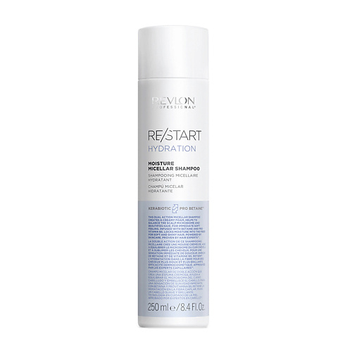 

REVLON PROFESSIONAL Мицеллярный шампунь для нормальных и сухих волос Restart Hydration Moisture Micellar Shampoo, Мицеллярный шампунь для нормальных и сухих волос Restart Hydration Moisture Micellar Shampoo