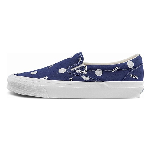 VANS Кроссовки Og Classic Slip on Lx Low Top Casual Skateboarding Shoes White Blue