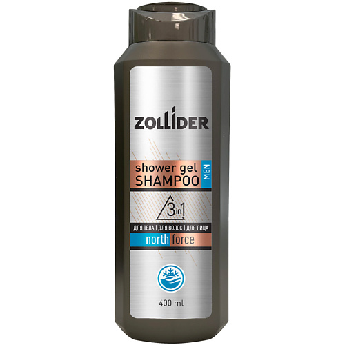 ZOLLIDER Гель-шампунь для душа 3в1 North Force 400 396₽