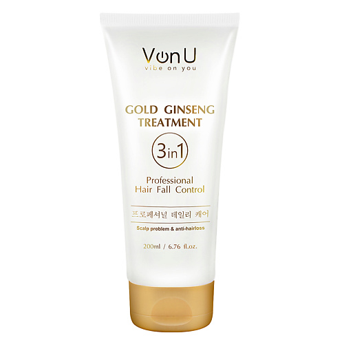 

VONU Маска с экстрактом золотого женьшеня против выпадения и для роста волос GOLD GINSENG, Маска с экстрактом золотого женьшеня против выпадения и для роста волос GOLD GINSENG