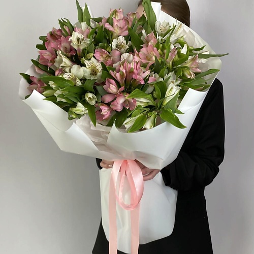 

VLSHBN FLOWERS STATE Монобукет из альстромерии, Монобукет из альстромерии