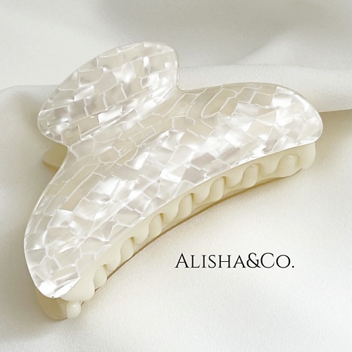 

ALISHA&CO. Крабик для волос большой Pearl Shell, Крабик для волос большой Pearl Shell