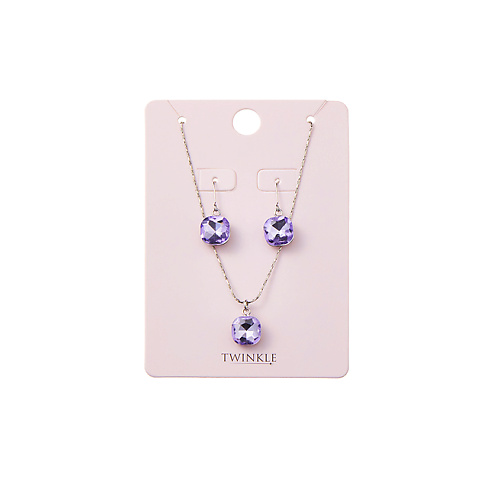 

TWINKLE Набор серьги и подвеска Violet, Набор серьги и подвеска Violet