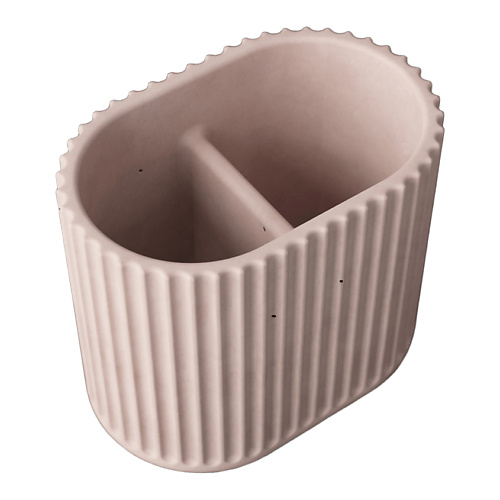 

MUSKO Стакан для ванной комнаты Chloe Duo для зубных щеток, бетон, розовый матовый, Стакан для ванной комнаты Chloe Duo для зубных щеток, бетон, розовый матовый