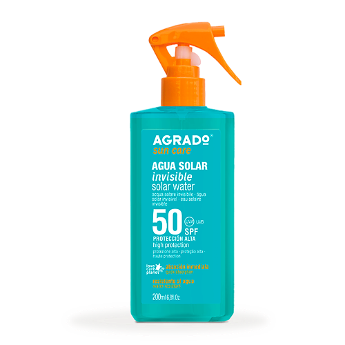 

AGRADO Солнцезащитный невидимый водный спрей SPF 50, Солнцезащитный невидимый водный спрей SPF 50