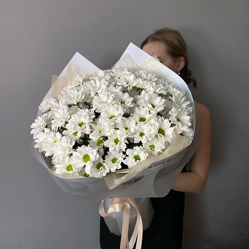 

VLSHBN FLOWERS STATE Монобукет из ромашковых хризантем, Монобукет из ромашковых хризантем