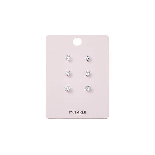 

TWINKLE Серьги 3 пары Infinite Classic, Серьги 3 пары Infinite Classic
